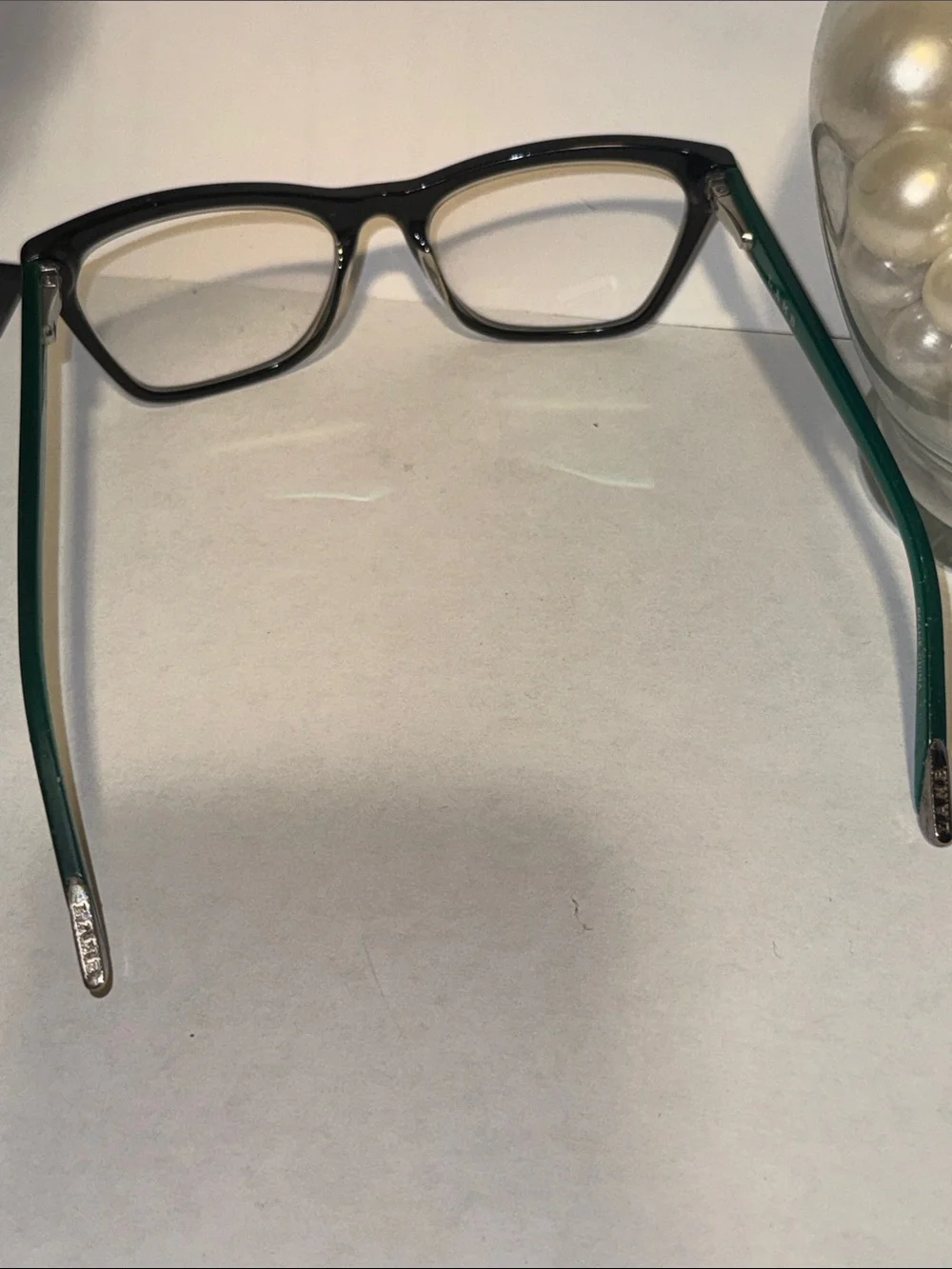 L.A.M.B. Black Frame with Teal Temples Eyewear